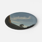 Lone Torrey Pine California Sunset Landschaft Pappteller (Schrägansicht)