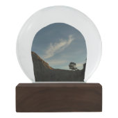 Lone Torrey Pine California Sunset Landschaft Schneekugel (Rückseite)