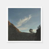 Lone Torrey Pine California Sunset Landschaft Serviette (Vorderseite)