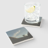 Lone Torrey Pine California Sunset Landschaft Steinuntersetzer (Seitenansicht)