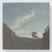 Lone Torrey Pine California Sunset Landschaft Steinuntersetzer (Vorderseite)