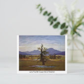 Lone Tree by Caspar David Friedrich Postkarte (Stehend Vorderseite)