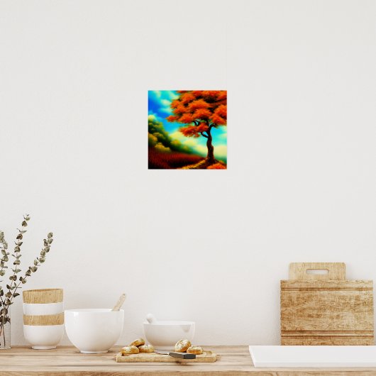 Lone Tree by Forest Poster (Küche)