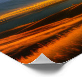 Lone Tree by Mountain Poster (Ecke)