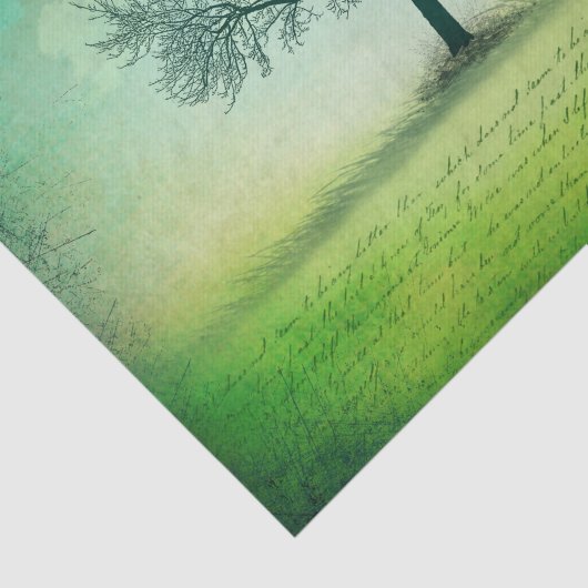 Lone Tree Decoupage Seidenpapier (Ausschnitt)