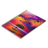 Lone Tree in Water bunter Himmel Notizblock (Linke Seite)