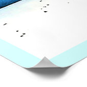 Lone Tree: Serene Full Moon Silence Art Poster (Ecke)