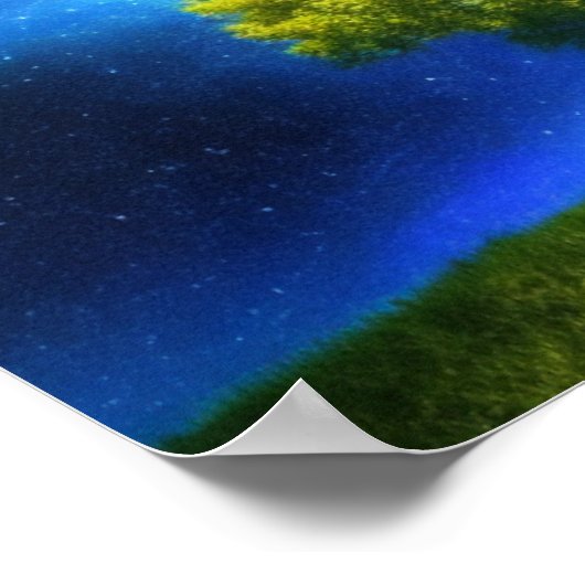 Lone Tree Spacescape Poster (Ecke)