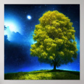 Lone Tree Spacescape Poster (Vorne)
