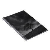 Lone Tree Stormy Sky Notebook Notizblock (Rechte Seite)