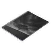 Lone Tree Stormy Sky Notebook Notizblock (Linke Seite)