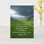 Lone Tree Vertrauen in den Herrn Gebet für Sie Karte (Gelbe Blume)