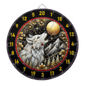 Lone White Wolf verkörpert Wilden Geist Dartscheibe (vorne)