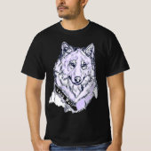 Lone Wolf Amethyst Lila T-Shirt (Vorderseite)