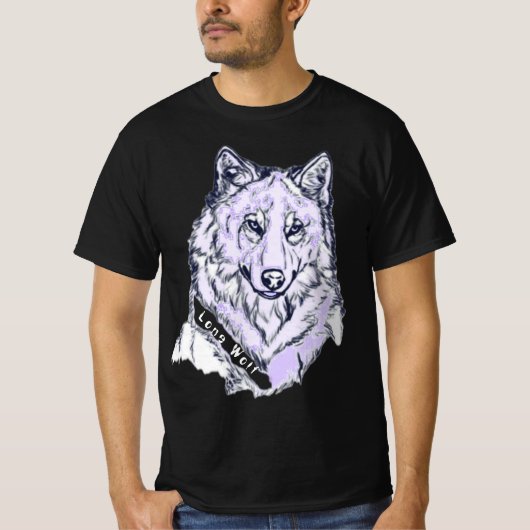 Lone Wolf Amethyst Lila T-Shirt (Vorderseite)