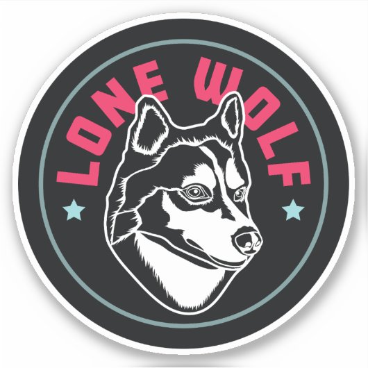 Lone Wolf Aufkleber (Vorderseite)