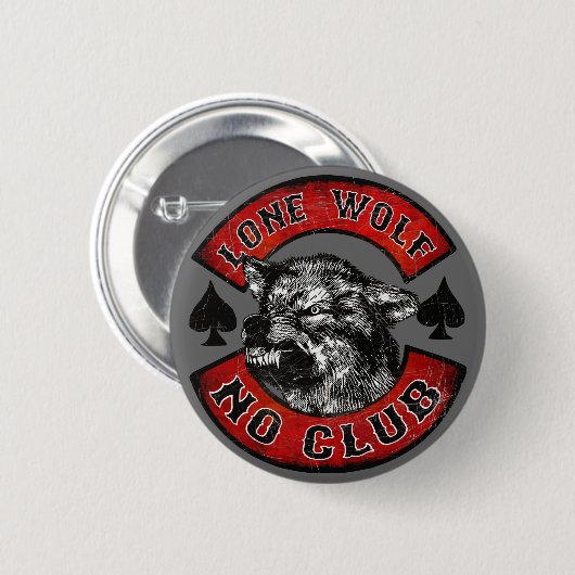 Lone Wolf Button (Vorne & Hinten)