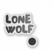 Lone Wolf Club Aufkleber (Vorderseite)
