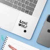 Lone Wolf Club Aufkleber (Laptop mit iPhone)