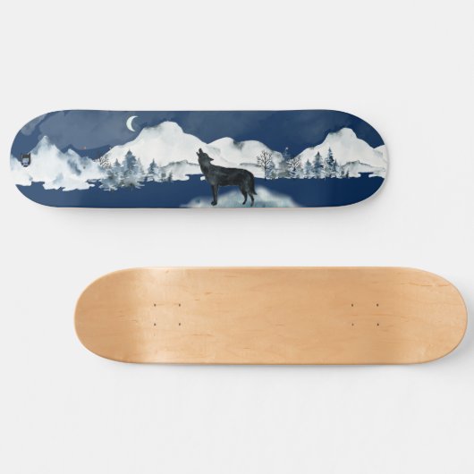 Lone Wolf D Brand Skateboard (Horizontal)