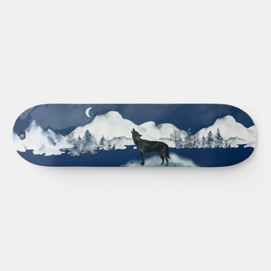 Lone Wolf D Brand Skateboard (Horizontal)