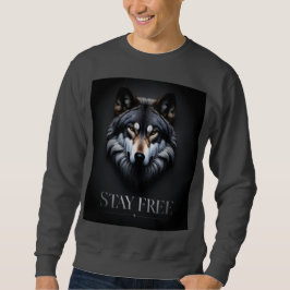 Lone Wolf Design - Bleibe Gratis Sweatshirt