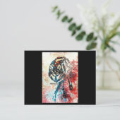 Lone Wolf - Ein Original von Brown Eyes Postkarte (Stehend Vorderseite)
