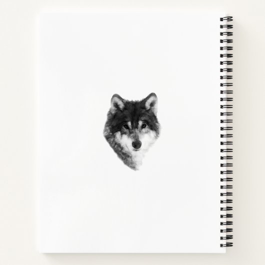 Lone Wolf elegant Notizblock (Rückseite)