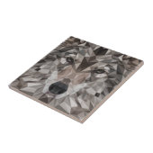 Lone Wolf Geometric Portrait Fliese (Seite)