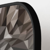 Lone Wolf Geometric Portrait Pickleball Schläger (Linke Seite)