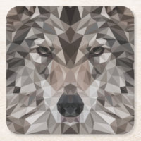 Lone Wolf Geometric Portrait