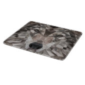 Lone Wolf Geometric Portrait Schneidebrett (Ecke)