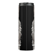 Lone Wolf Geometric Portrait Thermosbecher (Rückseite)