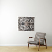 Lone Wolf Geometric Portrait Wandteppich (Beispiel (Horizontal))