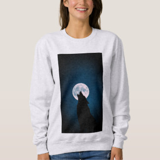 Lone Wolf heult unter dem Mondlicht" Sweatshirt