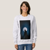 Lone Wolf heult unter dem Mondlicht" Sweatshirt (Vorne ganz)