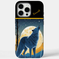 Lone Wolf Howls auf dem Mond