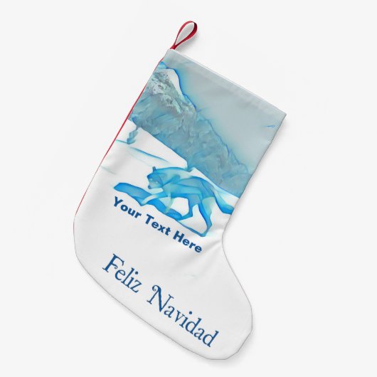 Lone Wolf im Westen - Feliz Navidad Kleiner Weihnachtsstrumpf (Vorderansicht (hängend))