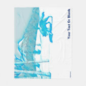 Lone Wolf im WInter Fleecedecke (Vorderseite)