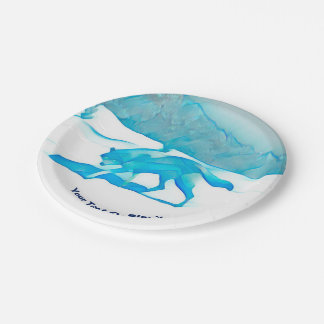 Lone Wolf im WInter Pappteller