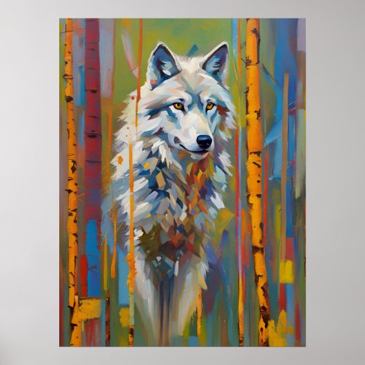 Lone Wolf in der Wildnis, Tier, Natire Poster (Vorne)