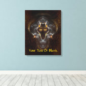 Lone Wolf Leinwanddruck (Insitu (Holzboden))