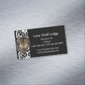 Lone Wolf Lodge Custom Business Card Magnetische Visitenkarte (Beispiel)
