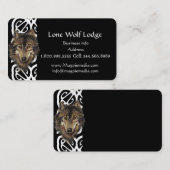 Lone Wolf Lodge Custom Business Card Visitenkarte (Vorne/Hinten)