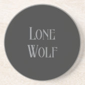Lone Wolf Male Sigma Modern Minimalist Getränkeuntersetzer (Vorne)