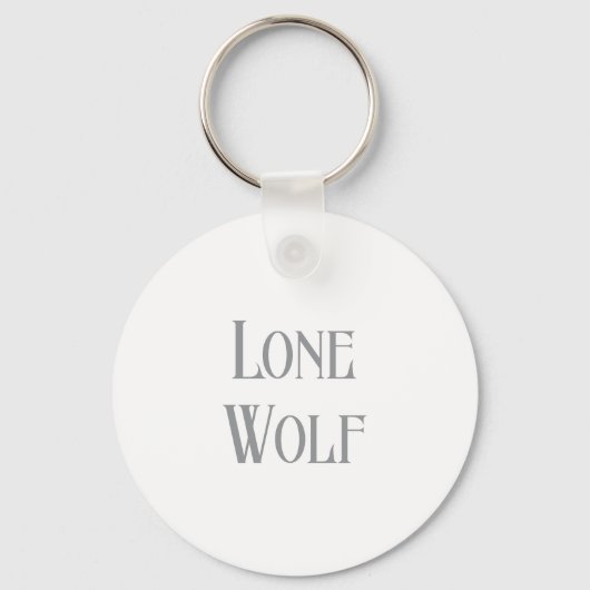 Lone Wolf Male Sigma Modern Minimalist Schlüsselanhänger (Vorderseite)