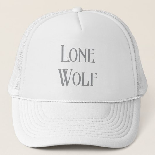 Lone Wolf Male Sigma Modern Minimalist Truckerkappe (Vorderseite)