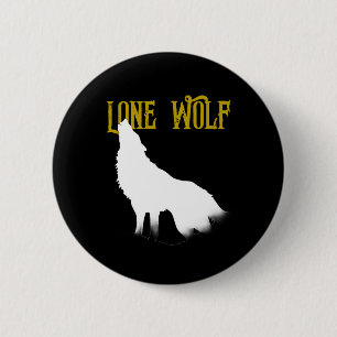 Lone Wolf Male Sigma Modern Minimalistisch Button