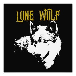 Lone Wolf Male Sigma Modern Minimalistisch Fotodruck