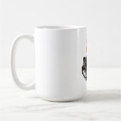 Lone Wolf Male Sigma Modern Minimalistisch Kaffeetasse (Links)